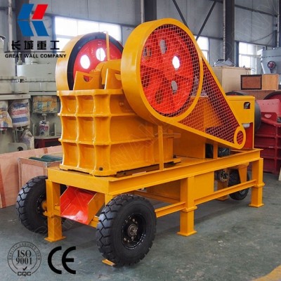 10 - 15 tph PEC 2540 Diesel Engine Jaw Crusher, Small Mobile Jaw Crusher 250x400